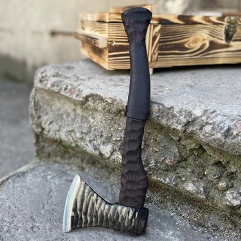 Handcrafted "Stone" Axe by Gorillas BBQ A-35