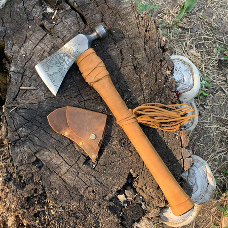 Handcrafted "TOMAHAWK" Axe by Gorillas BBQ A-24