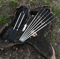 VEGVISIR Set de barbecue pour gorilles dans un étui en cuir K-30