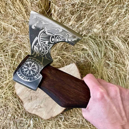 Handcrafted Viking Hatchet DRAKKAR Gorillas BBQ A-27