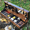 DZIK MAX cadeau barbecue set en coffret bois NK-7P Gorilles 