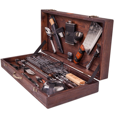 BIZON Gorillas BBQ set dans coffret en bois NK-6K