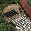 BEAR PAW BBQ Skewer Gift Set in Leather Case K-4L