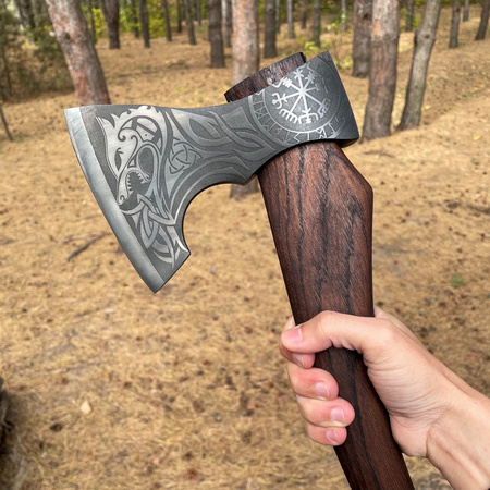 LOKI Gorillas BBQ Axe Handmade A-26