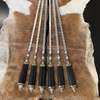 SABER-TOOTH TIGER BBQ Skewer Gift Set in Leather Case K-8L