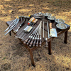 CHAMELEON Shashlik Set dans une boîte en bois NK-24K Gorilles 