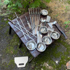 TUR Gorillas BBQ set dans une boîte en bois NK-27K