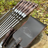 Gorillas K-17 HUNTER'S QUIVER BBQ Skewer Set in Leather Case