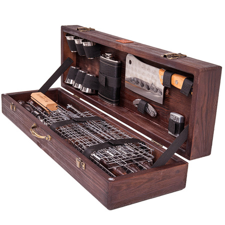 Set BBQ LEOPARD en coffret bois NK-18PM Gorillas BBQ