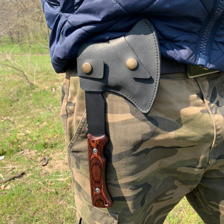  Geschenkset für Schaschlik LUMBERJACK im Lederköcher Gorillas BBQ K-14