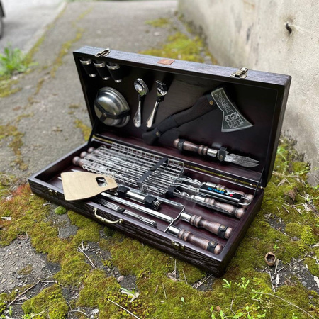 ZUBR 2.0 Gorillas BBQ set dans un coffret en bois NK-31K