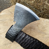 Handcrafted "Vegvisir" Axe by Gorillas BBQ A-29